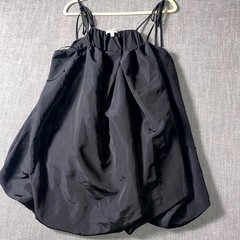 The Occasion By Old Navy Taffeta Bubble Mini Dress Womens Large Petite Black