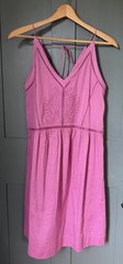 Loft Size Small Magenta Eyelet Sundress