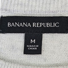 Banana Republic Gray Ribbed Bell Sleeve Merino Wool/Cashmere Blend Dress Size M