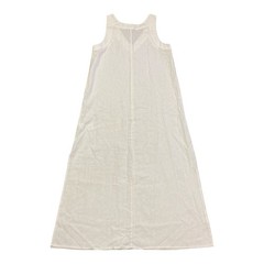DKNY Women&rsquo;s Breathable Side Slits Pullover Soft Linen A Line Summer Dress