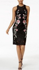 Betsy & Adam Women Black Lace Cocktail Dress – Size 4