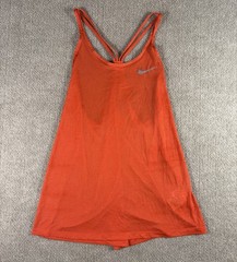 Nike Dress Womens Small Orange Dri-Fit Racerback Activewear Strappy Lightweight