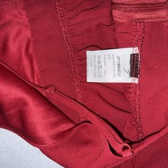 NWOT Elegant Fiery Red Floerns V Neck Spaghetti Strap Backless Split Dress Med