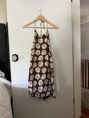 NWT Abercrombie & Fitch Shell Halter Mini Dress Large Petite