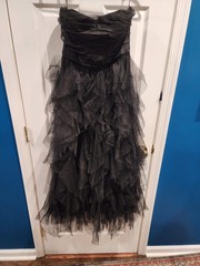 NWOT Bustier Gown Tulle Black S