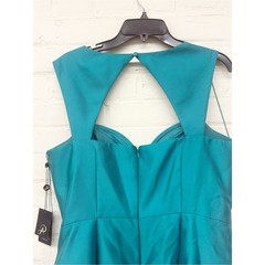 NWT Adrianna Papell Mikado Fit & Flare Midi Gown Exotic Jade Size 14