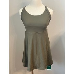 Halara SoftlyZero™ Airy Backless Twisted Active Dress Easy Peezy Olive Green XS