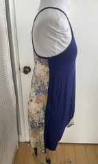 Bohemian Patchwork Viscose Asymmetrical Slip Dress Festival Hippie Top Knit Wove