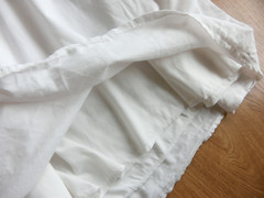 Embriodered Shell Detail White Cotton Strappy Summer Mini Skater Dress, XXS