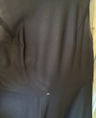 Black layered Dress silver sequin applique Unbranded L-XL