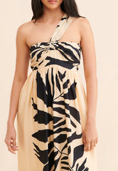 NEW ANTHROPOLOGIE LET ME BE ONE SHOULDER DRESS SZ XSP XS PETITE