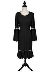 black Diana Rhinestone Dress Size 14
