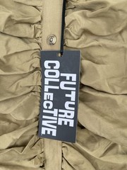 Future Collective Women&rsquo;s Ruched Midi Tank Dress – LARGE