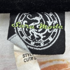 Sara Mode Dress Medium Tattoo Hooded Y2K 90&Prime;s Hearts Rhinestone Rose USA artist