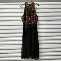 Retro Stage Dress Size XL Black Wedding Cocktail Party Y2K Revival Holiday Chic