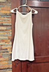 los angeles apparel dress 14/1 rib spaghetti boatneck size M