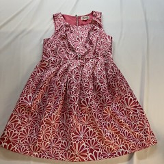 XXI Boutique Pink White Floral Short Dress Sleeveless Pleated Pockets Medium