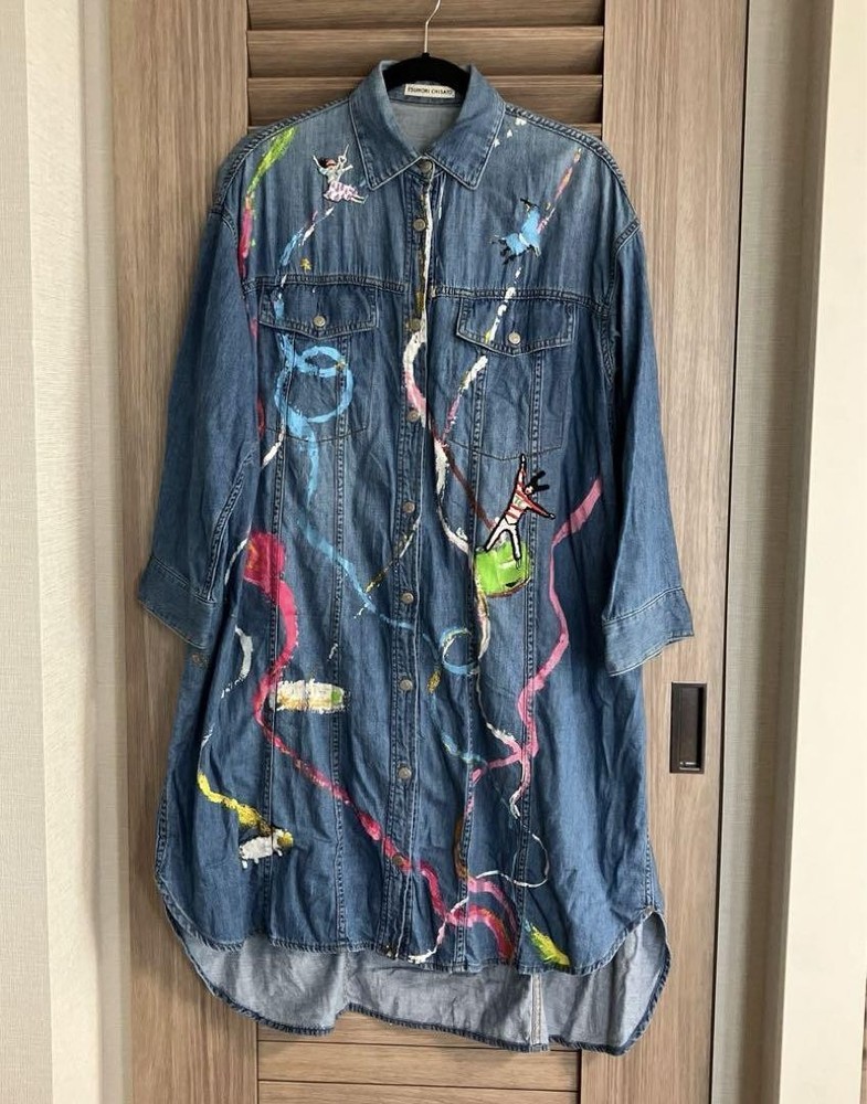 Tsumori Chisato Denim Dress Size 2 Length 45 inches