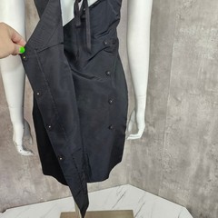 Miu Miu Black Crisscross Back Mini Wrap Back Dress IT40 Italy Designer Y2K
