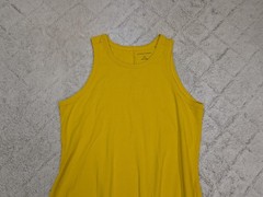 Universal Standard Dress Womens XS 10/12 Yellow Cai High Neck Tank Midi