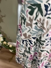 SEASALT Midi Dress Sky Beyond White Leaf Print V Neck Size 8 10 12 & 14 Pockets