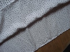 SAINT+SOFIA WHITE/POLKA DOT LYOCELL ZIP BUTTON CUFF 3/4 SLEEVE UK 12