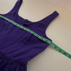 Jack BB Dakota Mini Babydoll Dress Sz M Pleated Empire Waist Y2K Balletcore Twee