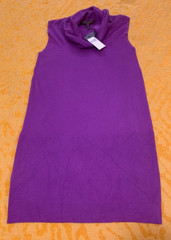 BCBG Max Azria Casual Sleeveless Cowl Neck Sweater Dress NWT Small UltraViolet
