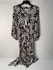 NWT Chico&rsquo;s Smokey Taupe Lily Kimono Sleeve Dress, Sz. 3 (US XL)
