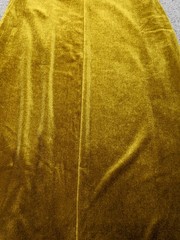 Forever 21 Gold Velvet Slip Dress Small Lace Trim Midi Spaghetti Strap Party