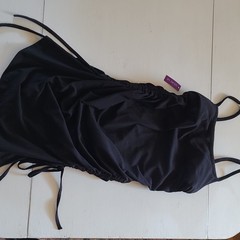 Adore Me dress Black Organic Cotton Adjustable Side Ties S