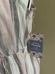 NWT Madison Grey Cotton Pull On Summer Dress, M, made in India