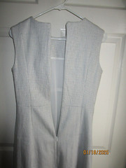 2 MM Lafleur NEW YORK Micro Dot Jacquard Sleeveless Sheath Crew Neck Dress MINT