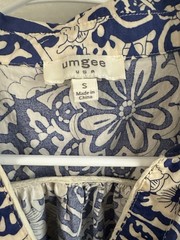 Umgee Dress Bohemian Boho Hippie Gypsy Floral Size Small Flutter Sleeve