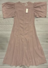 Anthropologie Modern Sheer Midi Dress New Size 2 Blush Pink