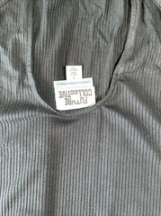 NWT Future Collective Gabriella Karefa-Johnson S Black Strap Long Dress