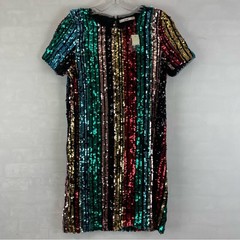 Francesca&rsquo;s Mi Ami Multi Color Sequin Party Dress Size Small NEW