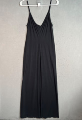 Davis Active Black Sleeveless Maxi Dress L/XL Nylon/Spandex Blend NEW!
