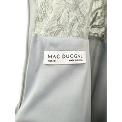 NWT Mac Duggal Embellished Feathered Sleeveless A Line Gown $898 – Size 18