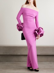 AUTH Solace London The Talia Maxi Dress in berry pink UK SZ 4610121416