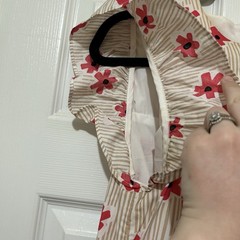En Saison Hope Striped Floral Frock Dress Resortwear Preppy Layer Sz Small