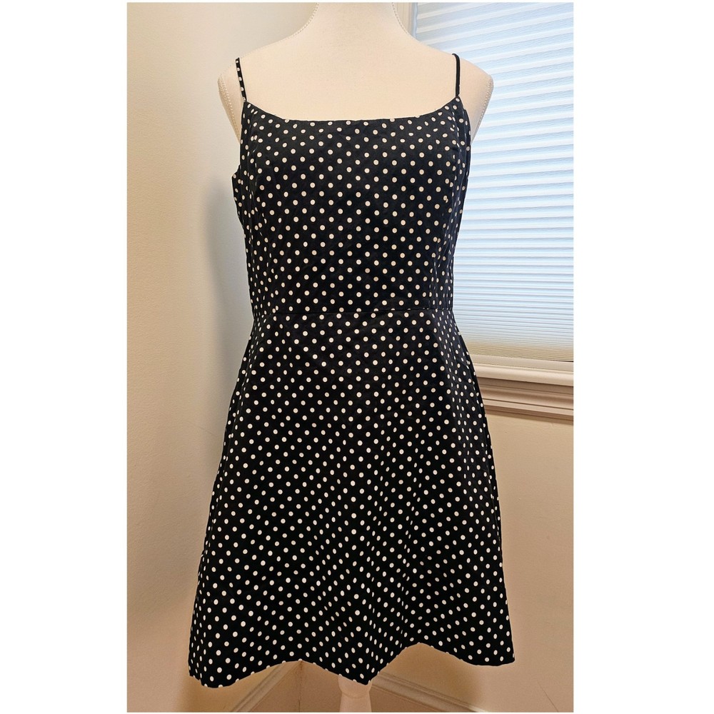 Vintage Jessica Howard Petites Polka Dot Little Black Dress