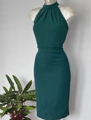 Halter Neck Pencil Knee Length Dress size 12