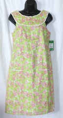 Vintage LILLY PULITZER Ditsy Daisy Janet Drs 33 In Chest 35 In Lng Sz XS NWOT