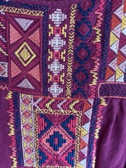 Johnny Was Nya Tiered Embroidery Boho Red Knit Dress