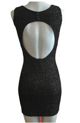 Vintage Deb Black Sequence Party Dress From 1990 S ￼