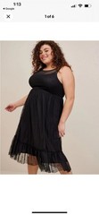 Torrid Plus Size 2Disney Minnie Mouse Maxi Sheer Mesh Layering Dress NWT
