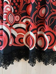 White Mark Dress Lace Crochet Stretch, Black, White, Pink, Red Size 2x