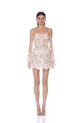 NWOT Bronx and Banco Paris Maraya Blanc Lace Mini Dress XS/S/M/L