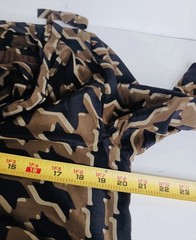 Burberry Brit Dress Size 8 Brown Black Geometric Print Lined Pockets Shift Knee